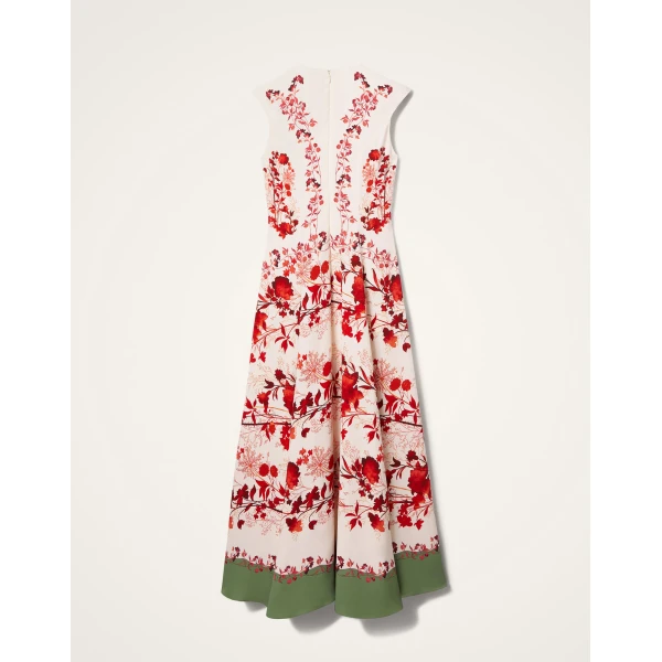 La Double J Park Ave Dress in Woodland Placée Camouflage, view 6