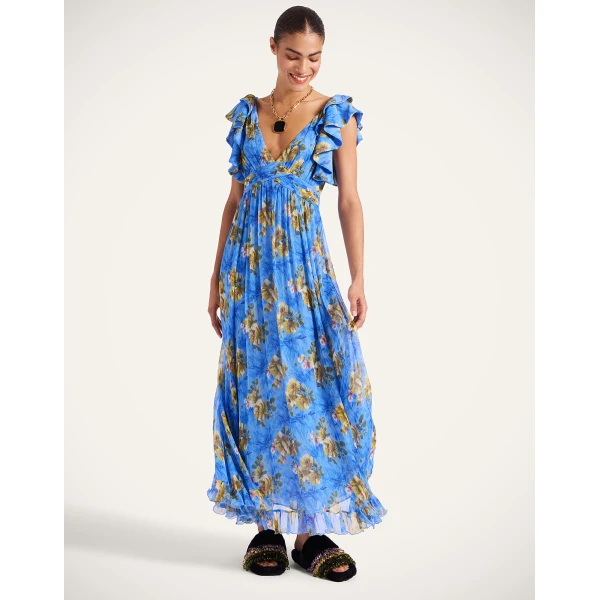 La Double J Penelope Dress in Riptide Light Blue, view 2