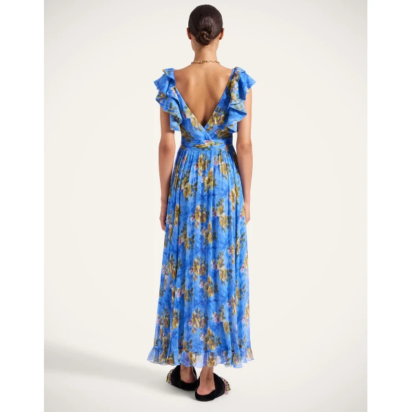 La Double J Penelope Dress in Riptide Light Blue, view 3
