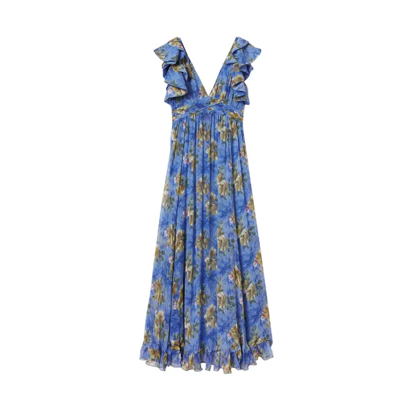 La Double J Penelope Dress in Riptide Light Blue
