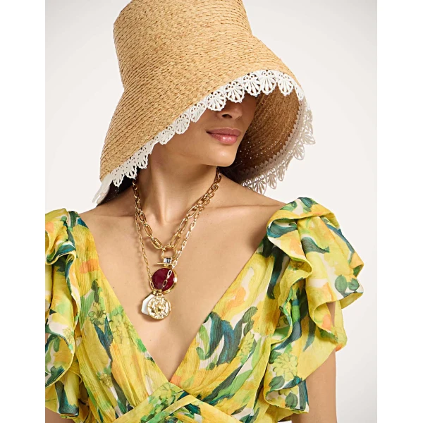 La Double J Penelope Dress in Zesty Yellow, view 6