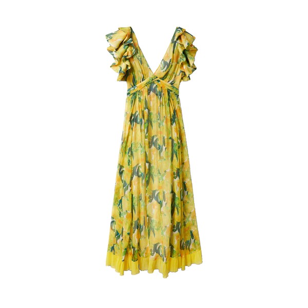 La Double J Penelope Dress in Zesty Yellow