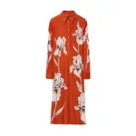 La Double J Perry Street Dress in Iris Placée Dark Orange