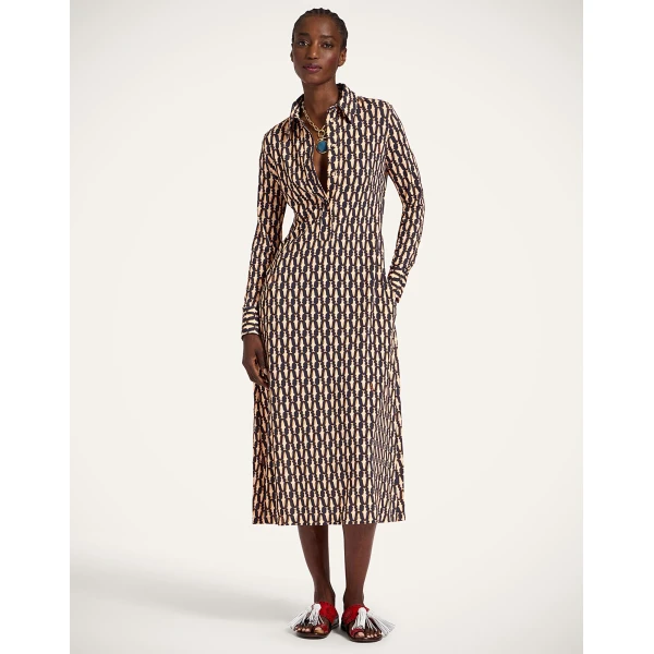 La Double J Perry Street Dress in Pesciolini Blue, view 4