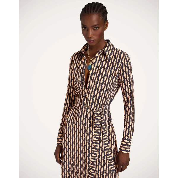 La Double J Perry Street Dress in Pesciolini Blue, view 5