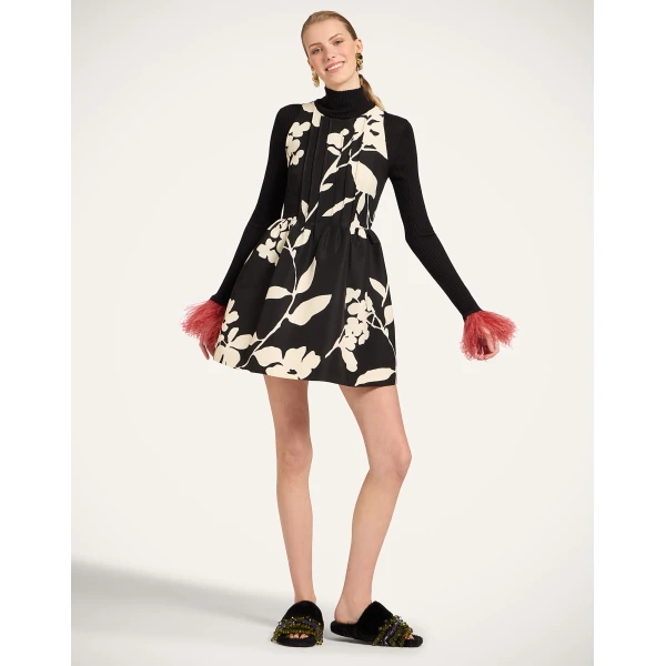 La Double J Pirouette Mini Dress in Winter Jasmine, view 2