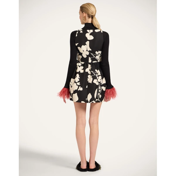 La Double J Pirouette Mini Dress in Winter Jasmine, view 3
