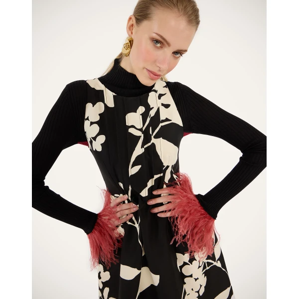 La Double J Pirouette Mini Dress in Winter Jasmine, view 4