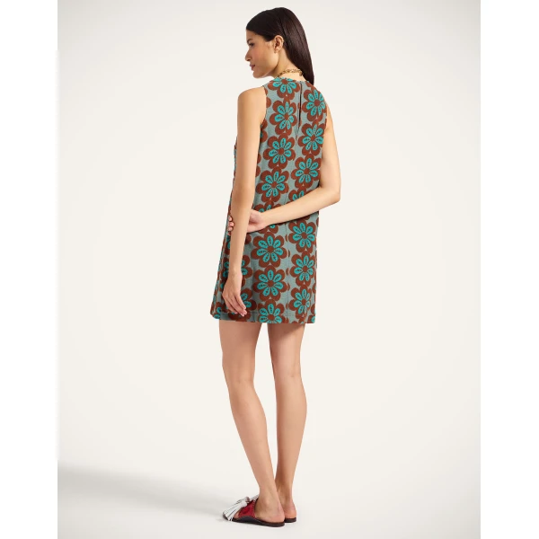 La Double J Racer Mini Dress in Caper Rust, view 3