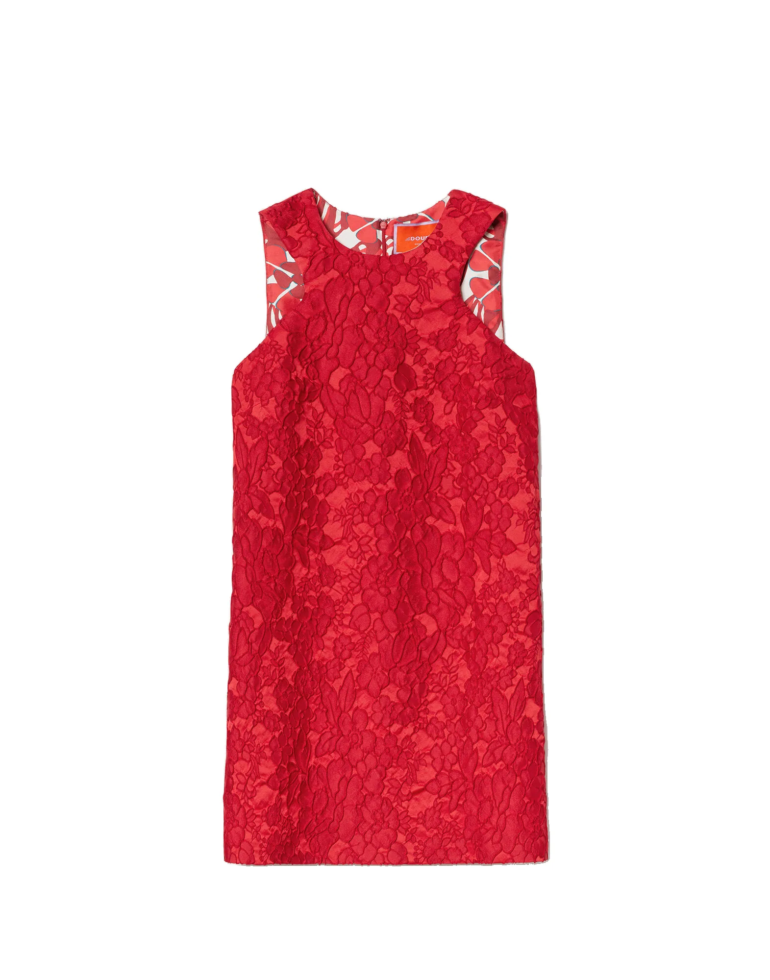 La DoubleJ Racer Mini Dress in Peony Red - Dresses - Milanese Maximalist Fashion at Luxury Shoes La Double J Racer Mini Dress in Peony Red