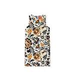 La Double J Racer Mini Dress in Selva White