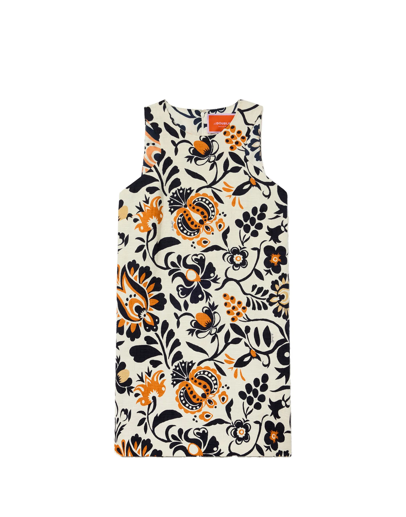 La DoubleJ Racer Mini Dress in Selva White - Dresses - Milanese Maximalist Fashion at Luxury Shoes La Double J Racer Mini Dress in Selva White