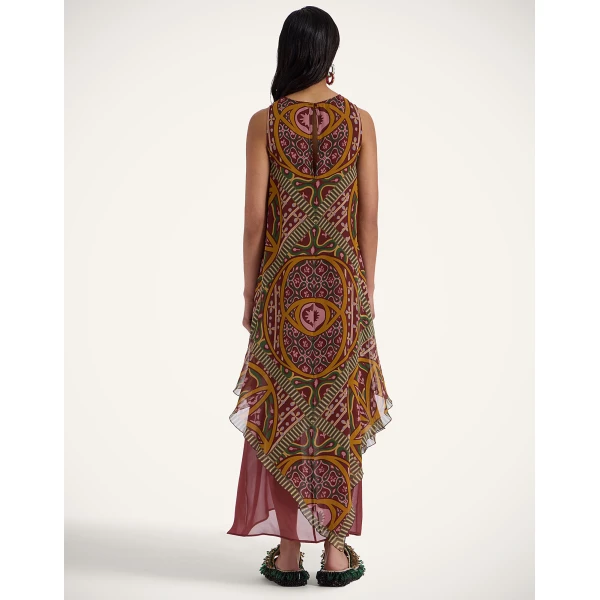 La Double J Salome Dress in Eclipse Placée Yellow, view 3