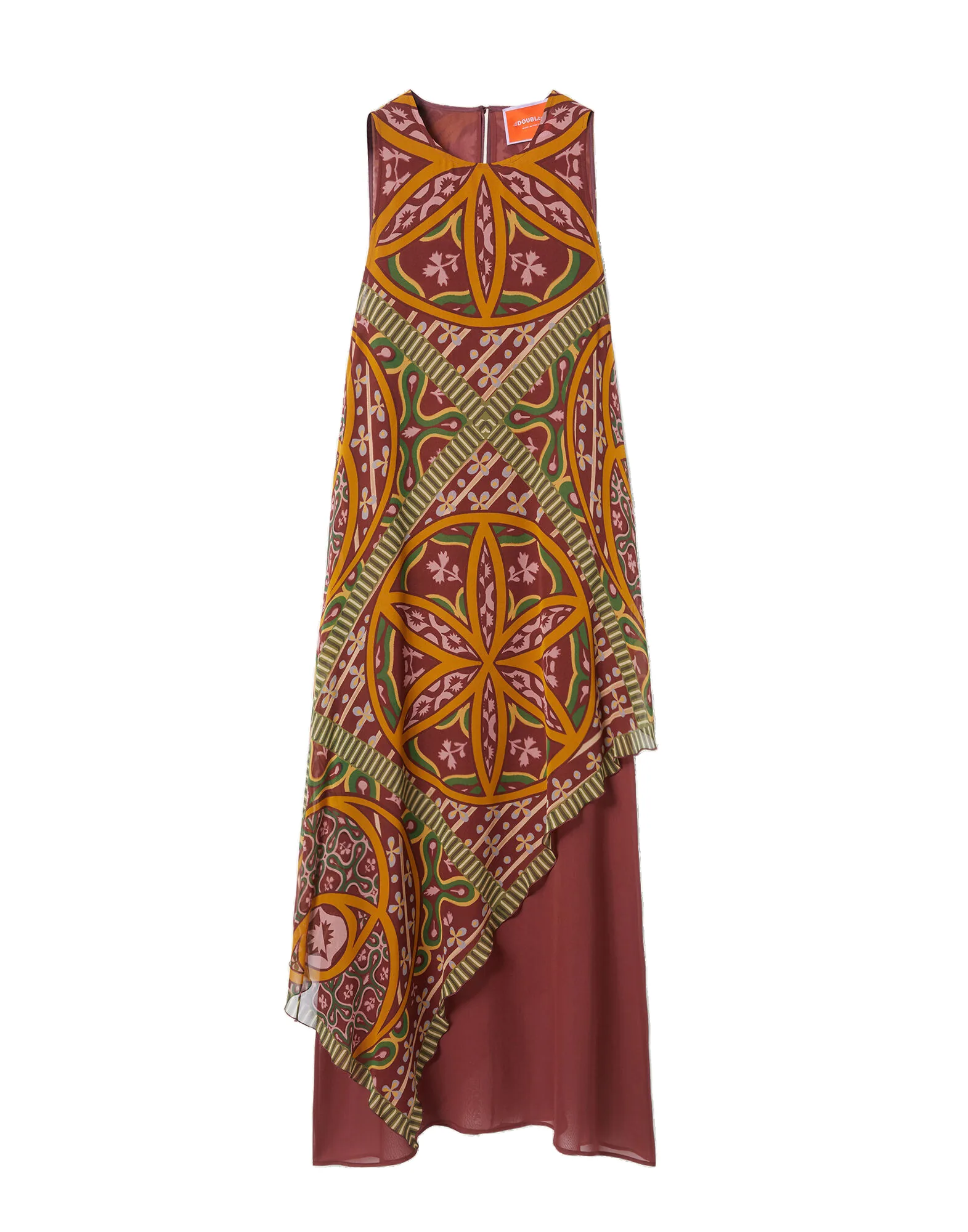 La DoubleJ Salome Dress in Eclipse Placée Yellow - Dresses - Milanese Maximalist Fashion at Luxury Shoes La Double J Salome Dress in Eclipse Placée Yellow