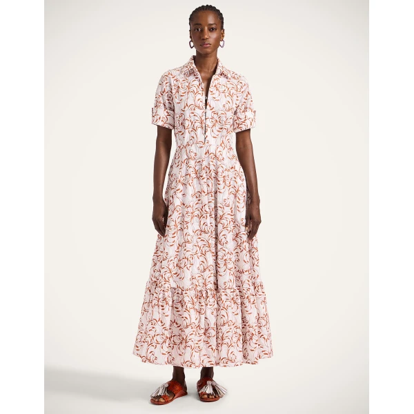La Double J San Pietro Dress in Fern White, view 2