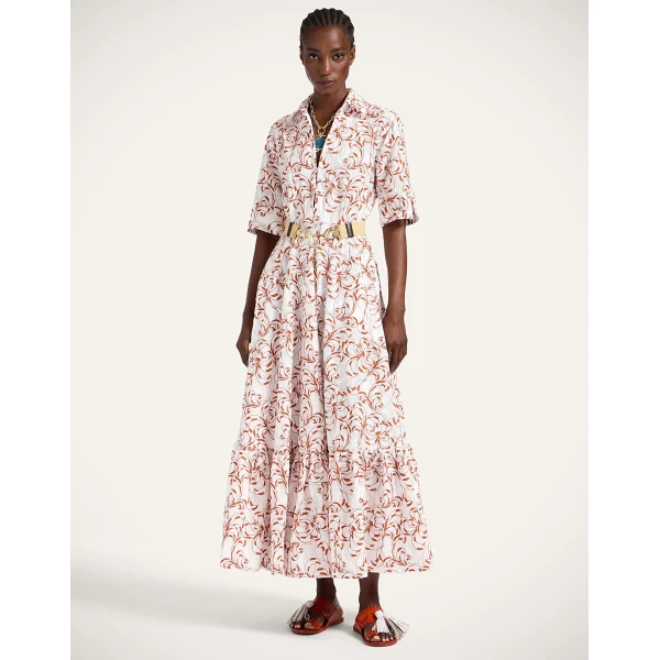 La Double J San Pietro Dress in Fern White, view 4