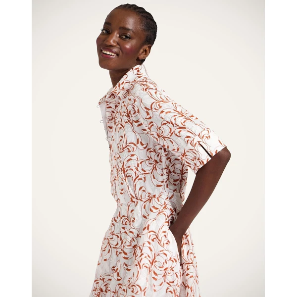 La Double J San Pietro Dress in Fern White, view 5