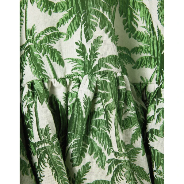 La Double J San Pietro Mini Dress in Tropicana White, view 6