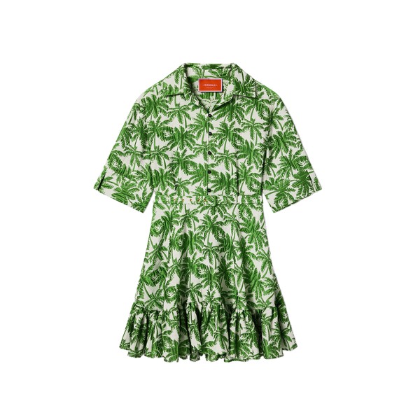 La Double J San Pietro Mini Dress in Tropicana White