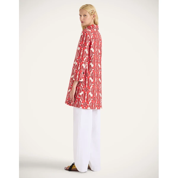 La Double J Short Artemis Dress in Clover Red, view 6