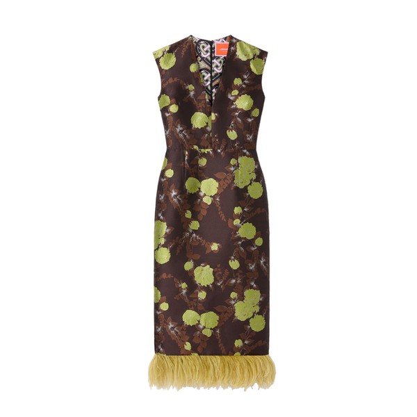 La Double J Sleek Dress in Devon Brown