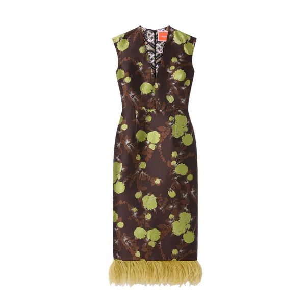 La Double J Sleek Dress in Devon Brown