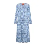 La DoubleJ Slinky Swing Dress in Cocoon Blue - Dresses - Milanese Maximalist Fashion at Luxury Shoes La Double J Slinky Swing Dress in Cocoon Blue