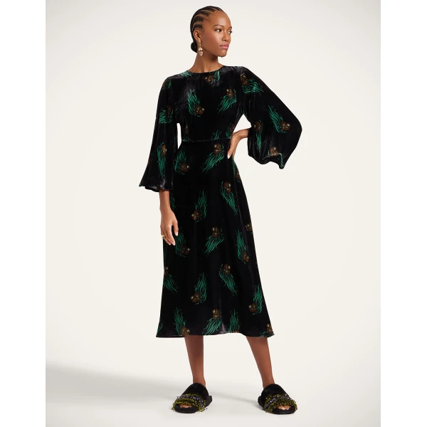 La Double J Sorella Dress in Lemuria Black, view 2
