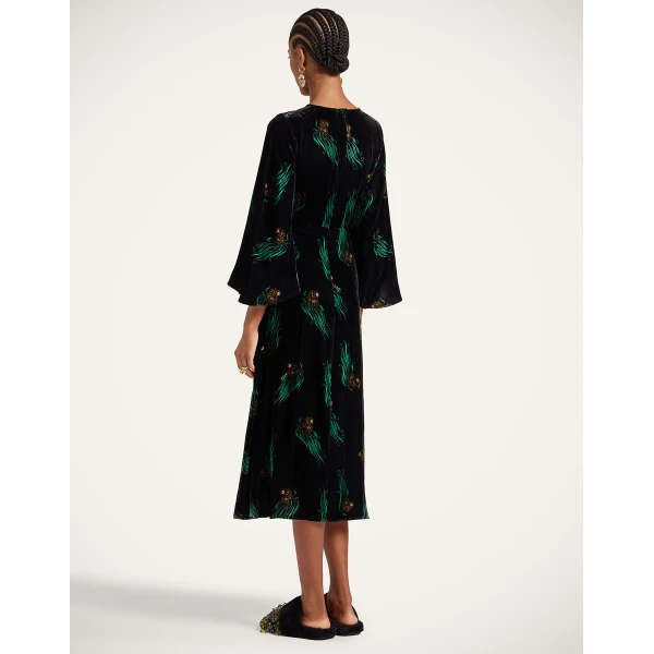 La Double J Sorella Dress in Lemuria Black, view 3