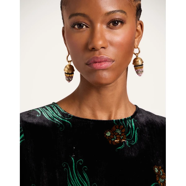 La Double J Sorella Dress in Lemuria Black, view 5