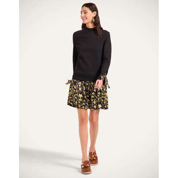 La Double J Sporty Dress in Honeysuckle Black, view 2