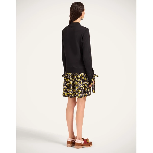 La Double J Sporty Dress in Honeysuckle Black, view 3
