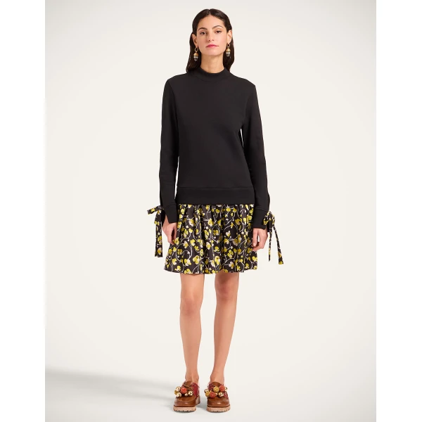 La Double J Sporty Dress in Honeysuckle Black, view 4