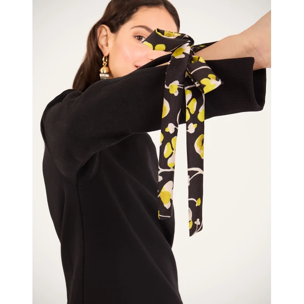 La Double J Sporty Dress in Honeysuckle Black, view 6