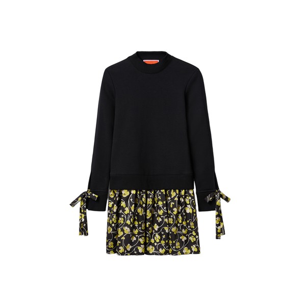 La Double J Sporty Dress in Honeysuckle Black