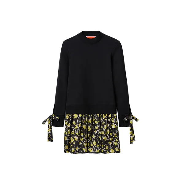 La Double J Sporty Dress in Honeysuckle Black