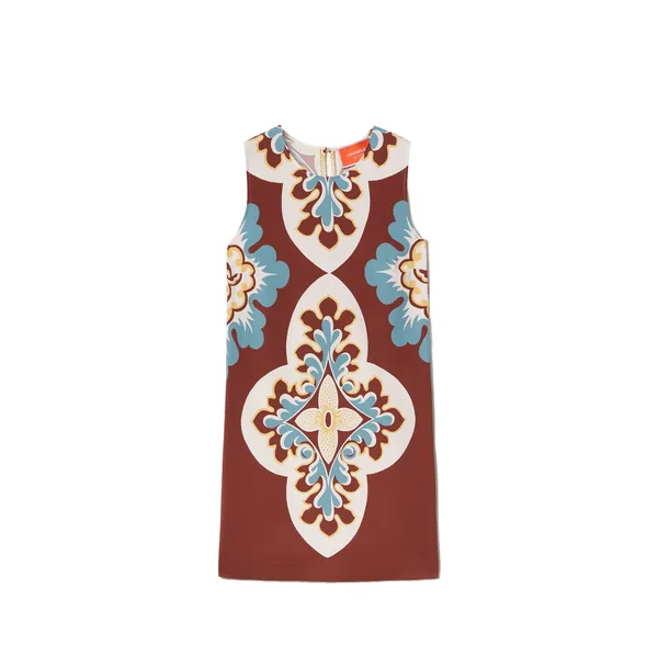 La Double J Stretch Tunic in Palazzo Placée Chocolate