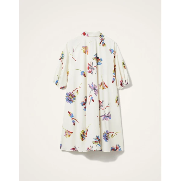 La Double J Sunburst Dress in Infiorata White, view 6
