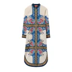 La DoubleJ Sundowner Tunic in Lemuria Placée Blue - Dresses - Milanese Maximalist Fashion at Luxury Shoes La Double J Sundowner Tunic in Lemuria Placée Blue