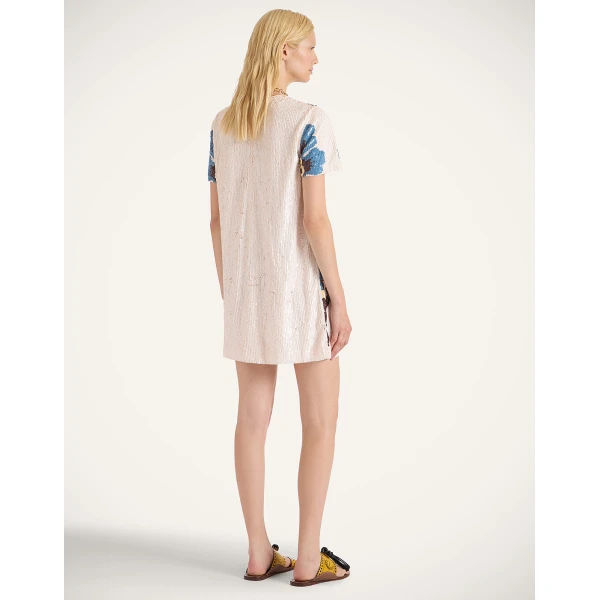 La Double J Super Mini Swing Dress in Palazzo Chocolate, view 3