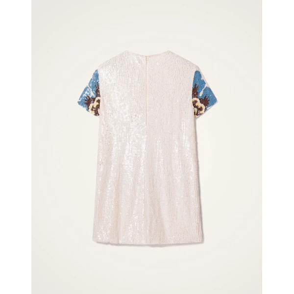 La Double J Super Mini Swing Dress in Palazzo Chocolate, view 6