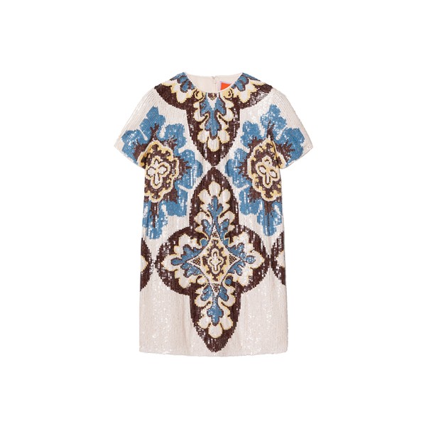 La Double J Super Mini Swing Dress in Palazzo Chocolate