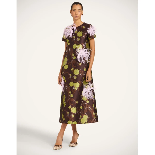 La Double J Super Swing Dress in Devon Brown, view 4