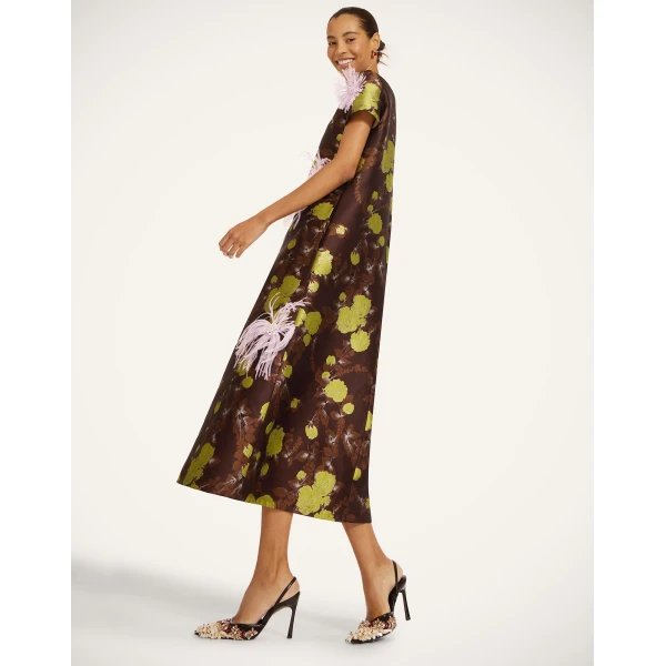 La Double J Super Swing Dress in Devon Brown, view 5