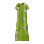 La DoubleJ Swing Dress in Derby Lime - Dresses - Milanese Maximalist Fashion at Luxury Shoes La Double J Swing Dress in Derby Lime