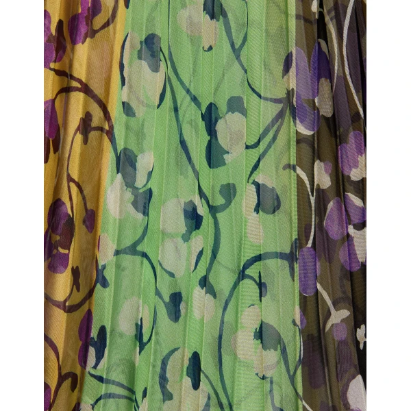 La Double J The Angel Dress in Honeysuckle Tricolor Placée Yellow, view 6