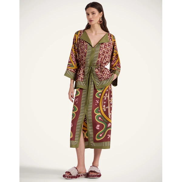 La Double J The Apericena Dress in Eclipse Placée Yellow, view 2