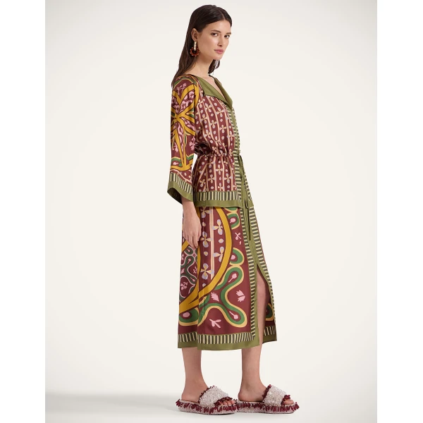 La Double J The Apericena Dress in Eclipse Placée Yellow, view 4