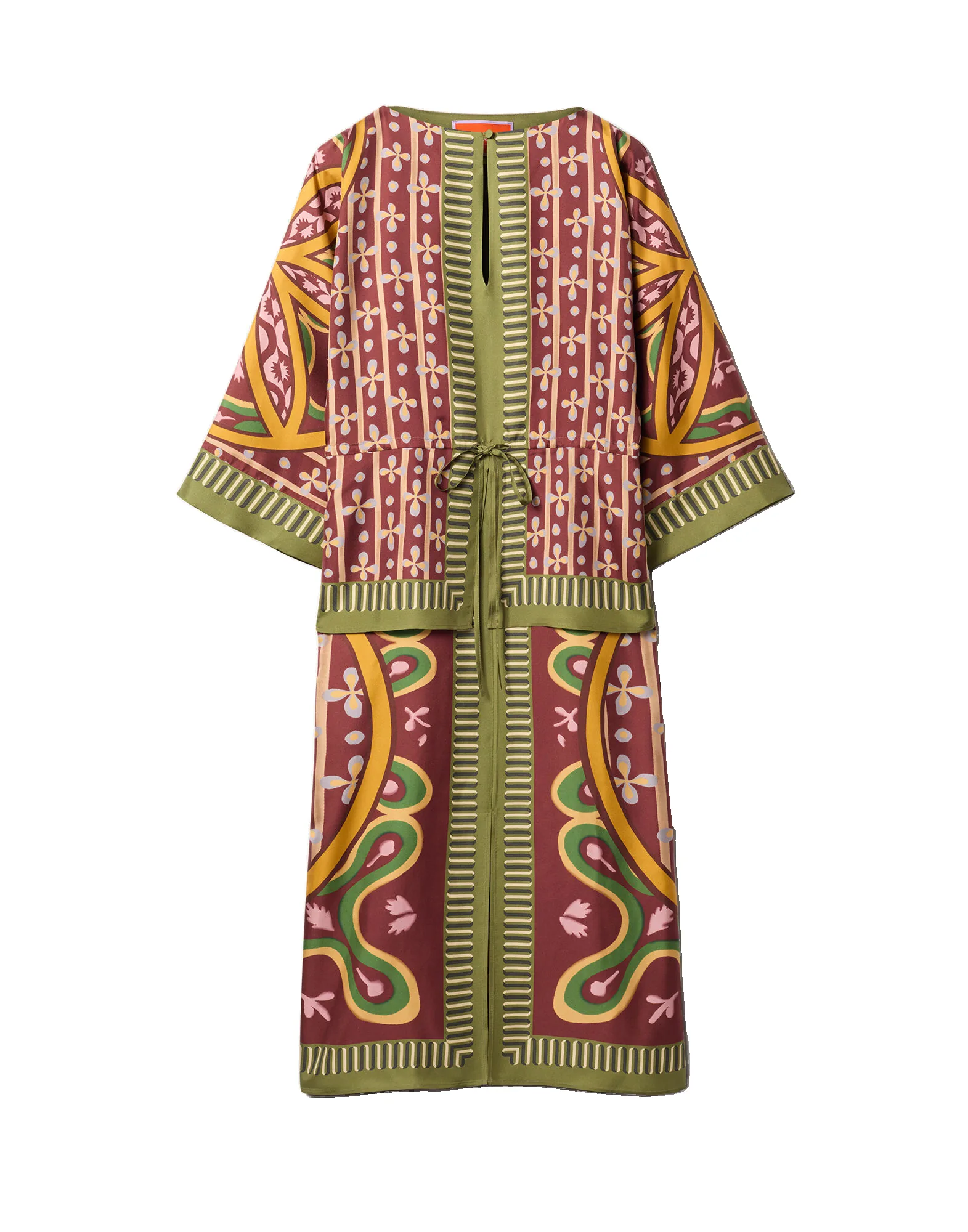 La DoubleJ The Apericena Dress in Eclipse Placée Yellow - Dresses - Milanese Maximalist Fashion at Luxury Shoes La Double J The Apericena Dress in Eclipse Placée Yellow