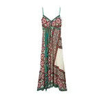 La Double J Turn Around Dress in Pagoda Placée Rust
